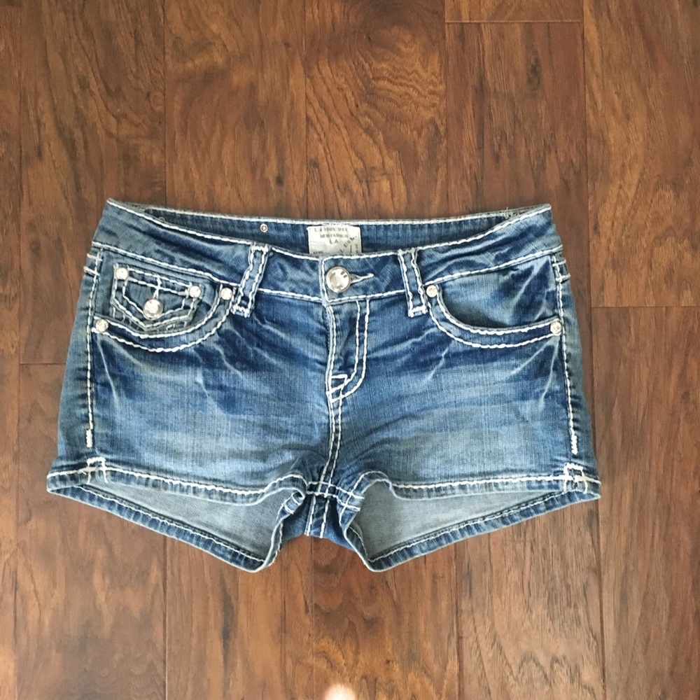 Blue jean shorts
